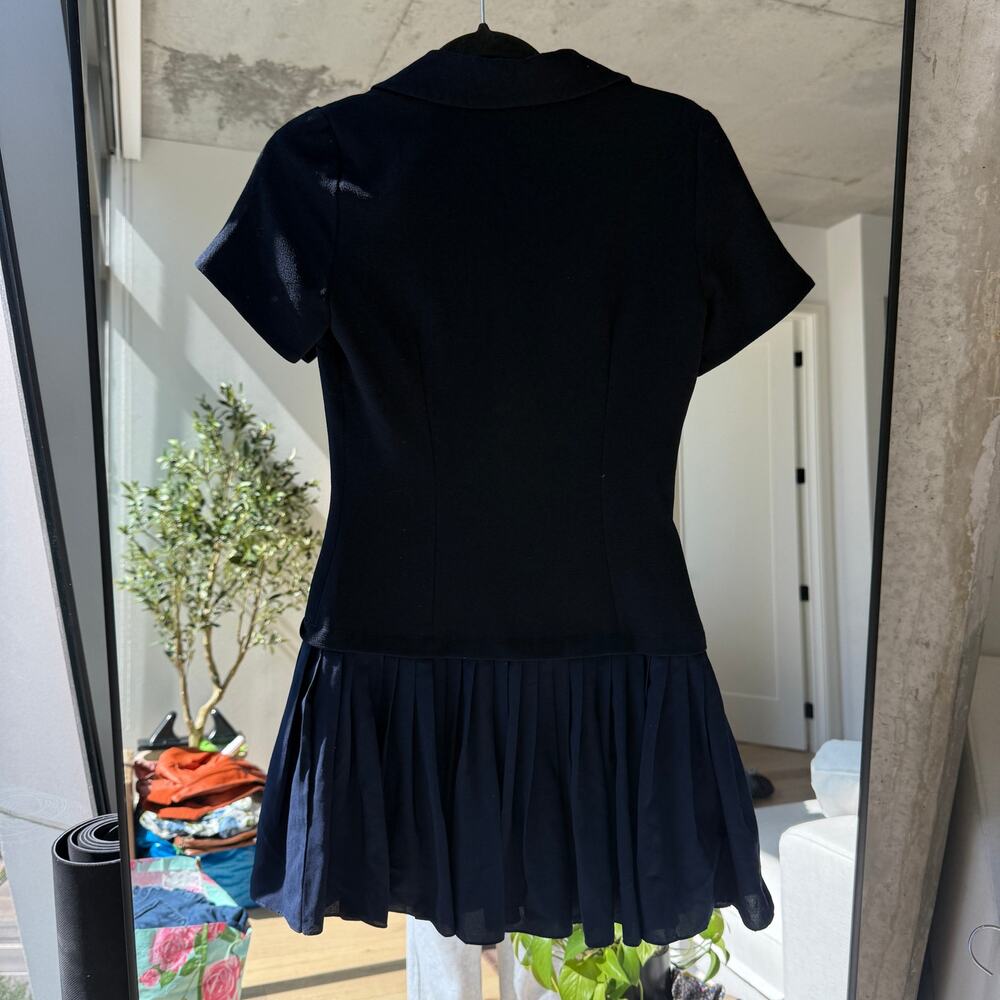 Sandro Alberta Pleated Mini Dress - Picture 3 of 6